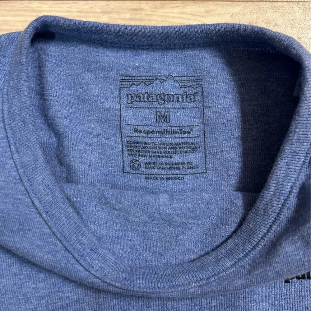 Patagonia Heather Blue Crew Neck Shirt - Picture 4 of 7